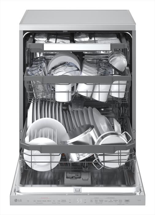 LG - Lavastoviglie DF375HVS Classe A 14 coperti-Argento