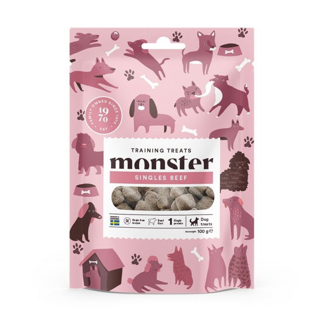 Monster Dog Treningsgodbiter Storfe 100 g