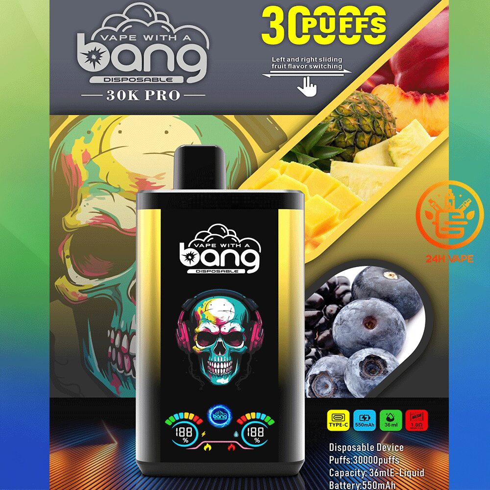 Bang 30K PRO LED Disposable Vape(3 pieces)