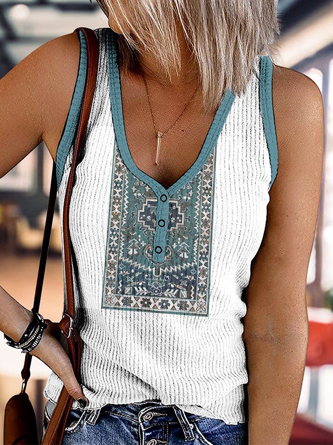 Women Vintage Print T-Shirt