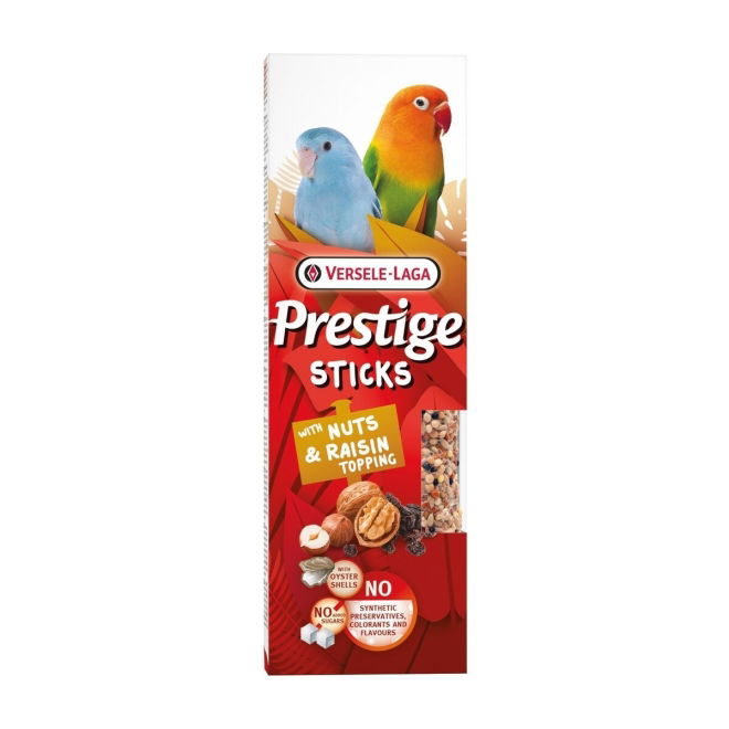 Versele-Laga Prestige Sticks Small Parrots Nøtter & Rosiner 60 g