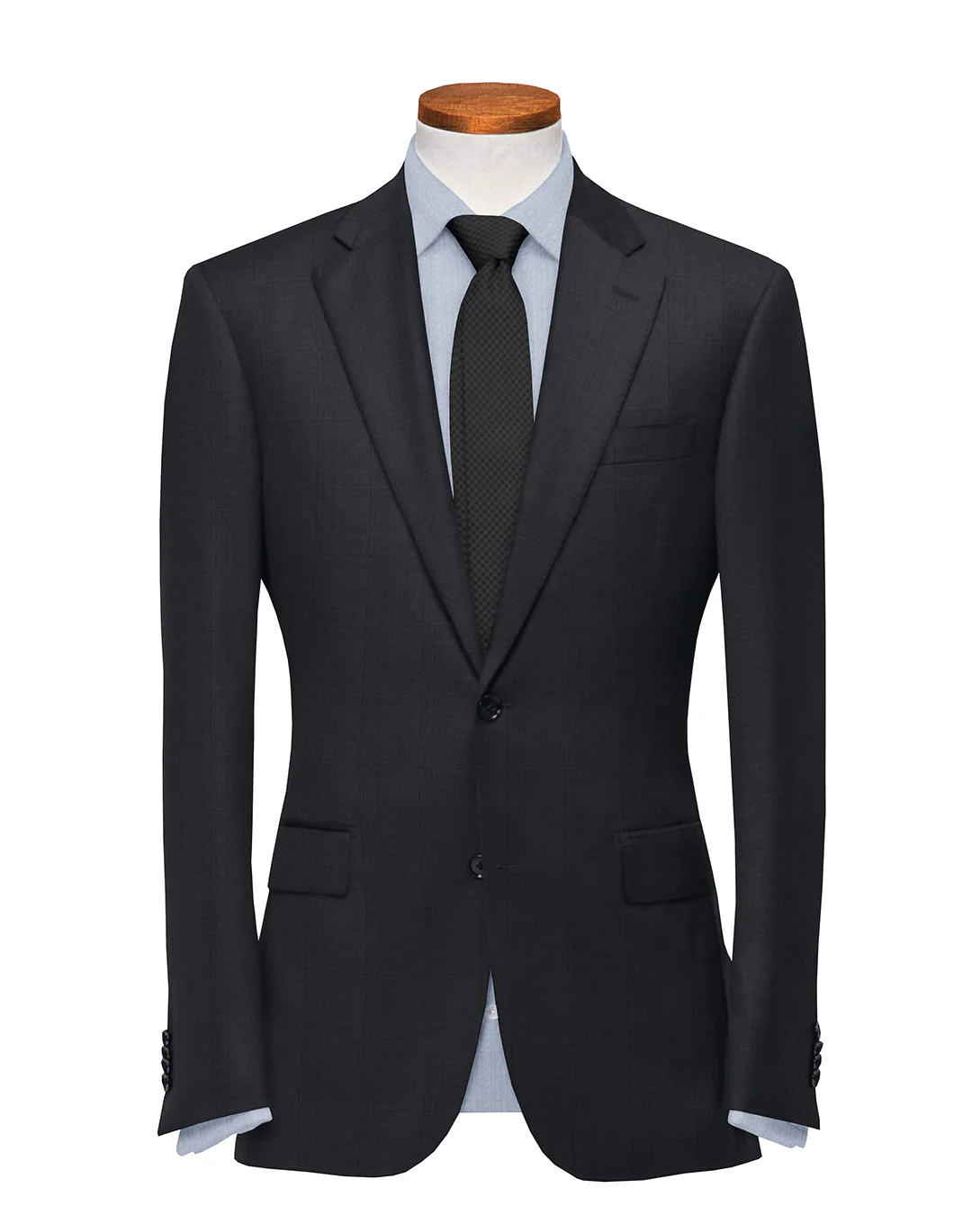 160s Charcoal Prince of Wales Checks Suit