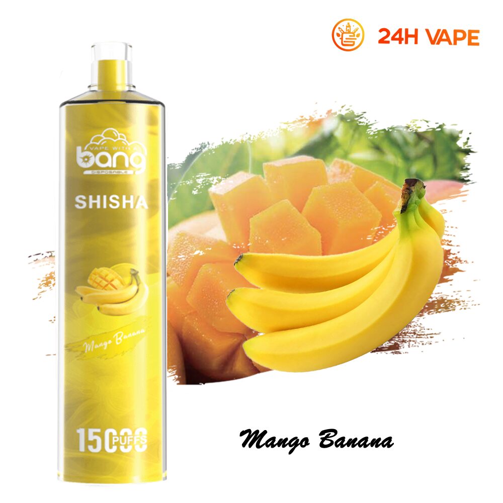 （3 pieces）Bang SHISHA 15000 Puffs Direct To Lung Disposable Electronic Cigarette New Vape Pen