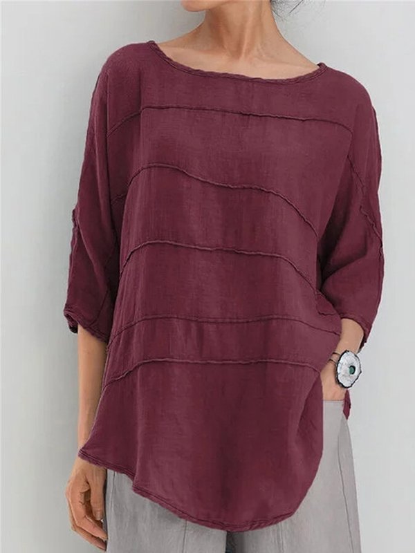 Women's Cotton Striped Casual Top