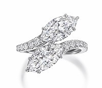 Toi et Moi Marquise Diamond Ring
