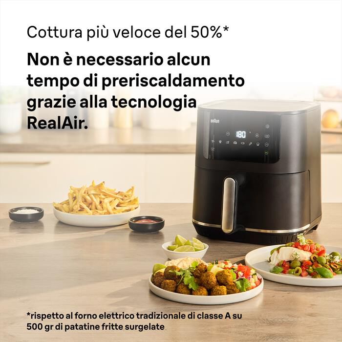 BRAUN - Friggitrice ad aria MULTIFRY5 HF5030-NERO