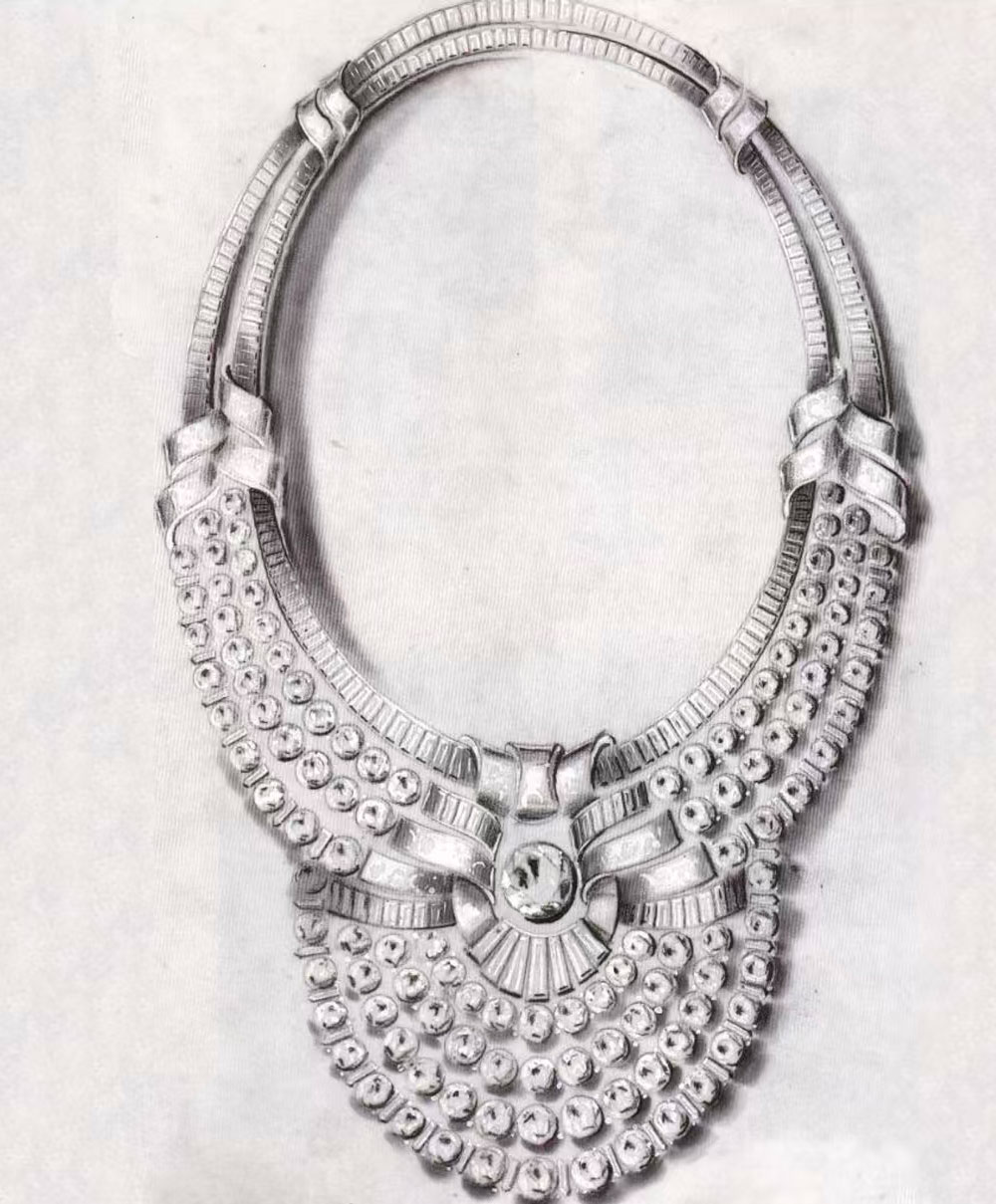 Starry Wings Full Diamond Necklace