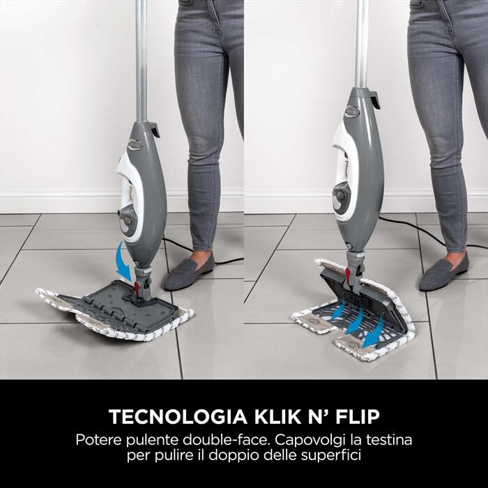 SHARK - Scopa a vapore 2 in 1  KLIK 'N' FLIP S6005EU-Bianco