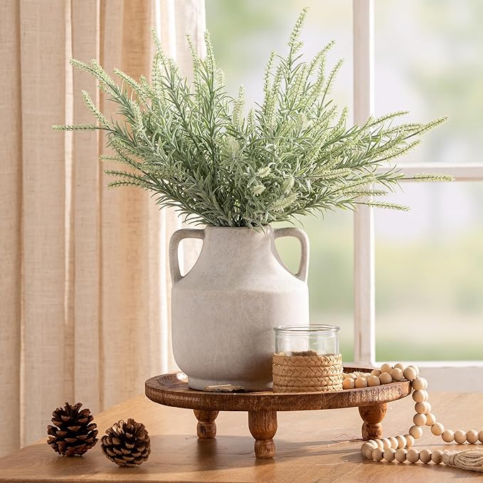 VASEA Ceramic Flower Vase with Handles