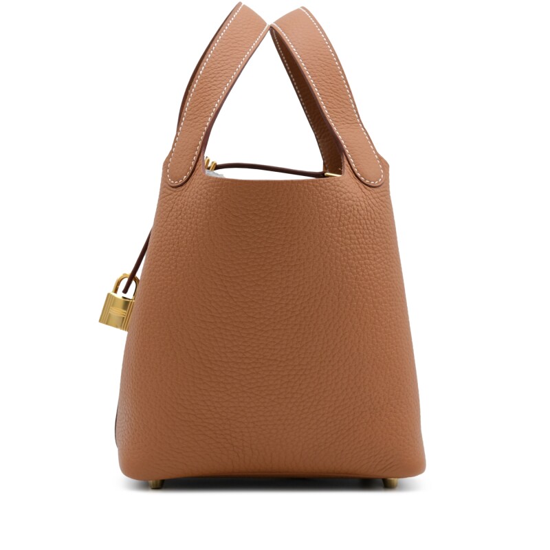 Gold Clemence Picotin Lock 18 Gold Hardware