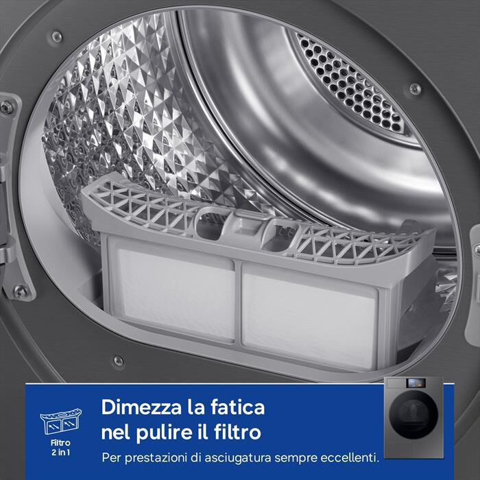 SAMSUNG - Asciugatrice DV90F09F4SU3 9Kg Classe A-Nero