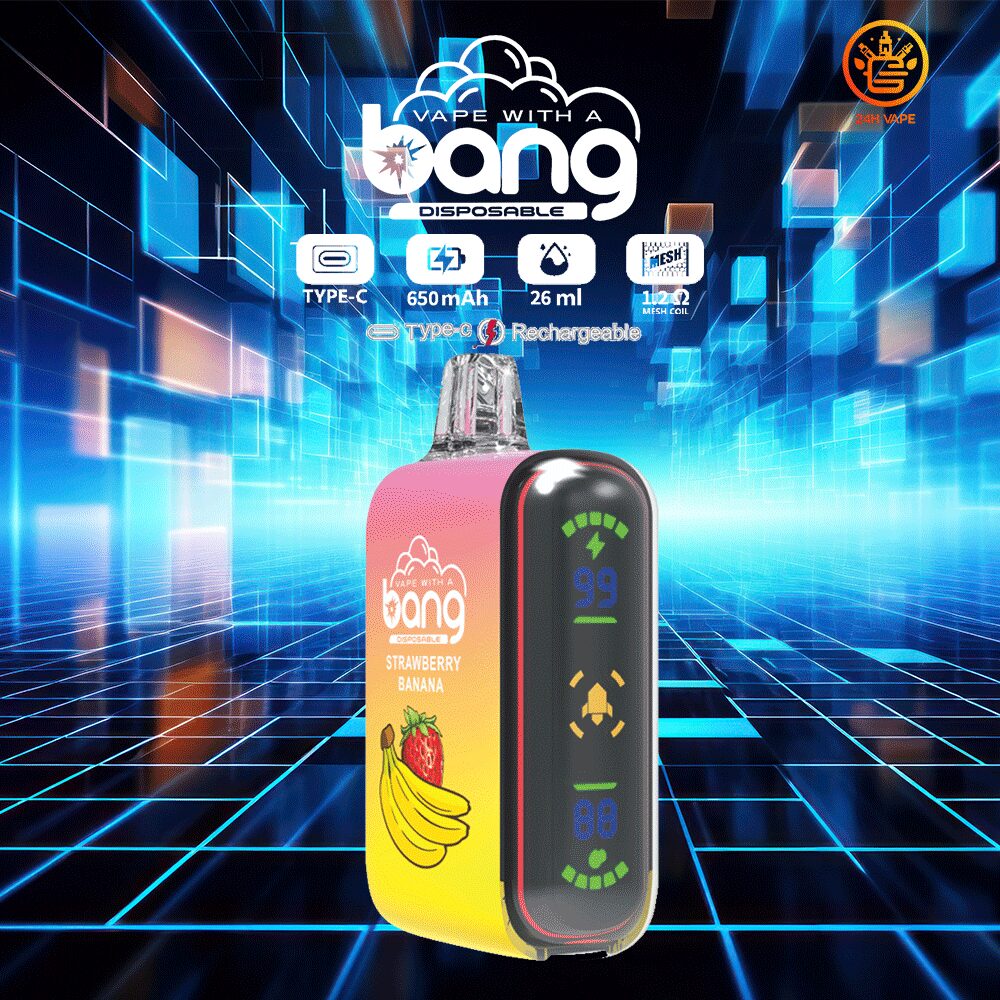 （3 pieces）Bang Rocket 18000 Puffs Dual Mesh Disposable Vape Electronic Cigarette Pod