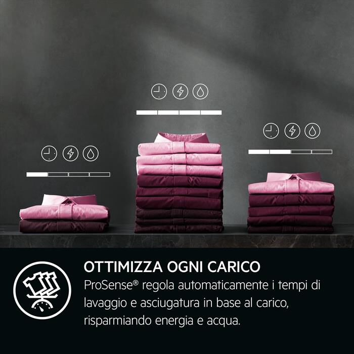 AEG - Lavasciuga LWR9C16BAY 10/6 Kg Classe A/BY-Bianco