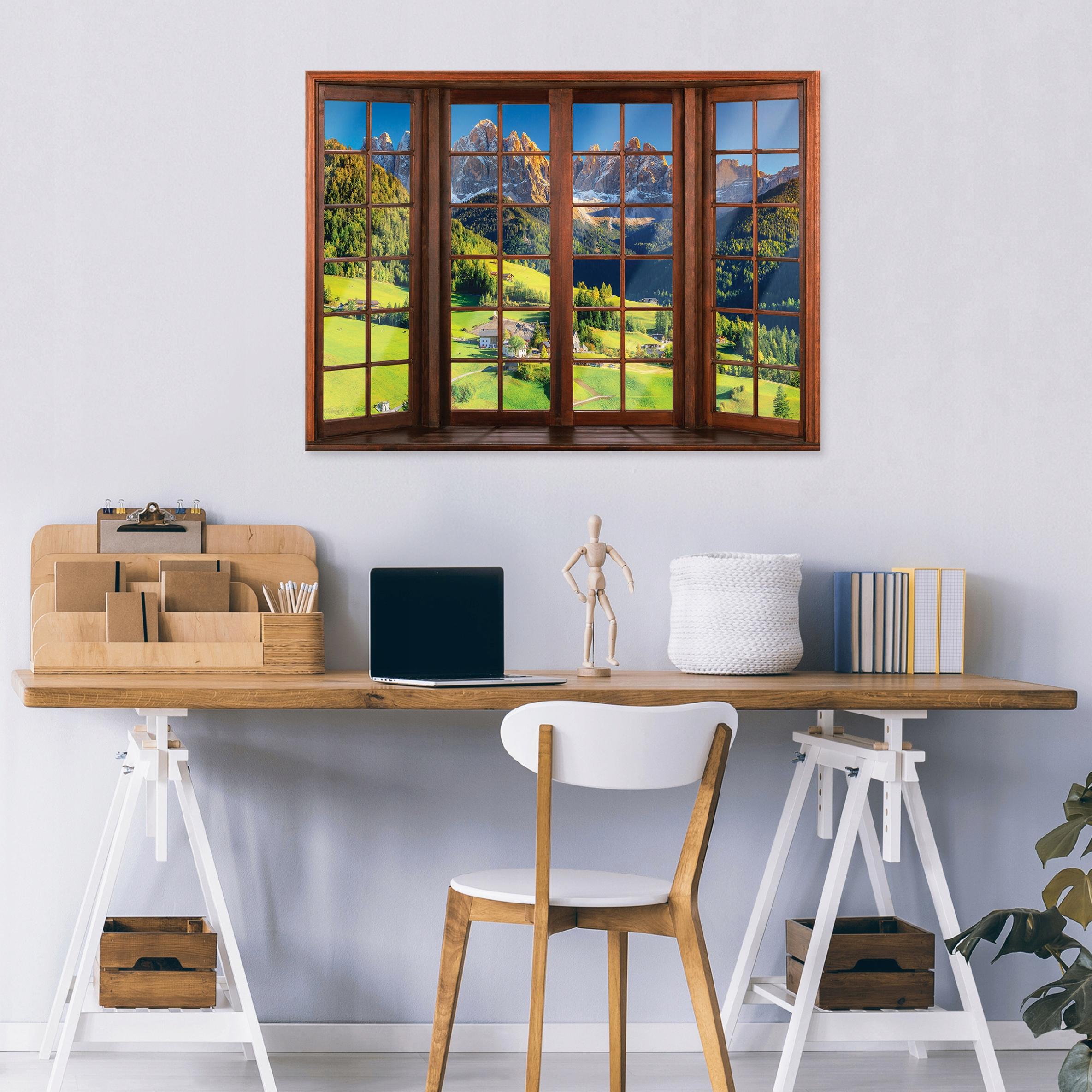3D canvas print of the Alps, nature scene, suitable for the bedroom or living room, 40x30 cm