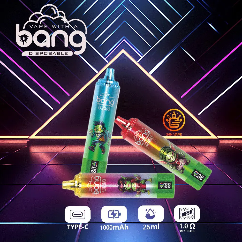 （3 pieces）Bang Tornado 20000 20K Puffs Original LED Display Edition Disposable Vape Pen