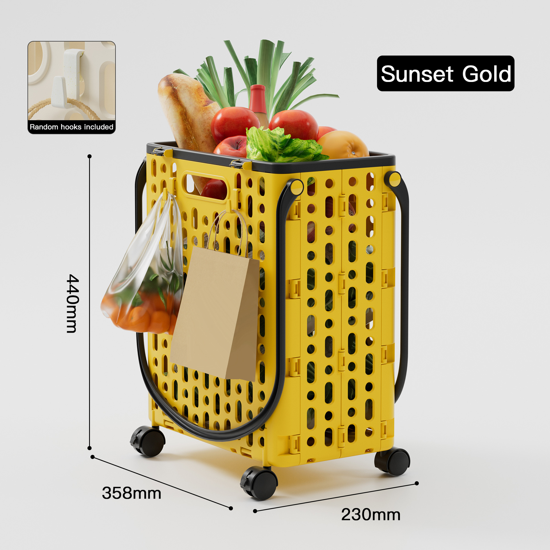 Household shopping cart folding trolley portable express trolley wheeled grocery shopping cart