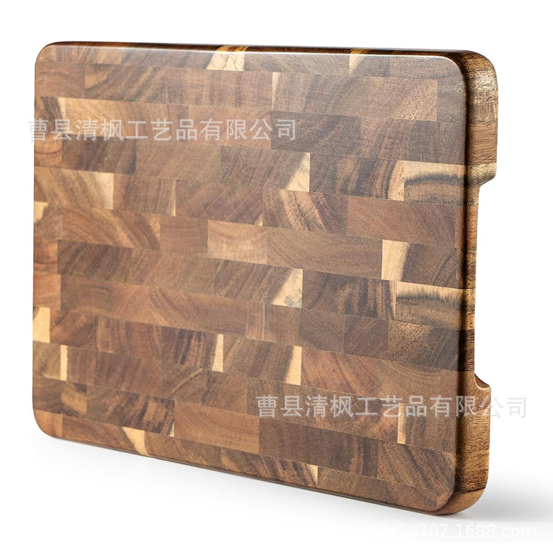Acacia wood splicing cutting board kitchen cutting board household wooden double-sided vegetable and fruit cutting board