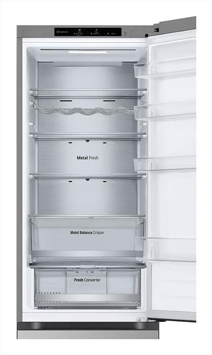 LG - Frigorifero combinato GBV5240APY Classe A 387lt-Acciaio inox