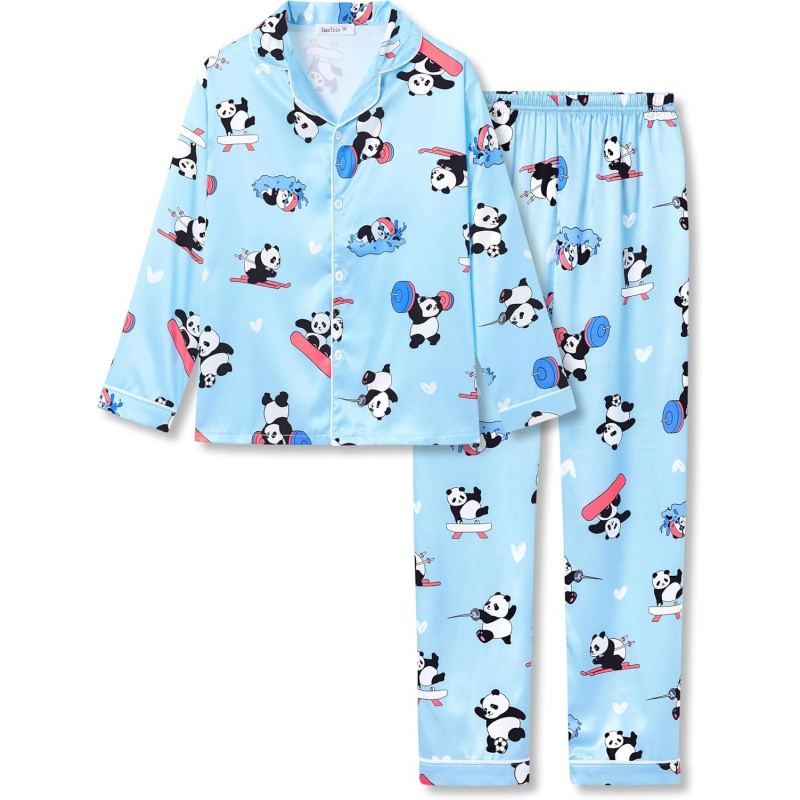 Silky Satin Pajama Long Sleeves Set