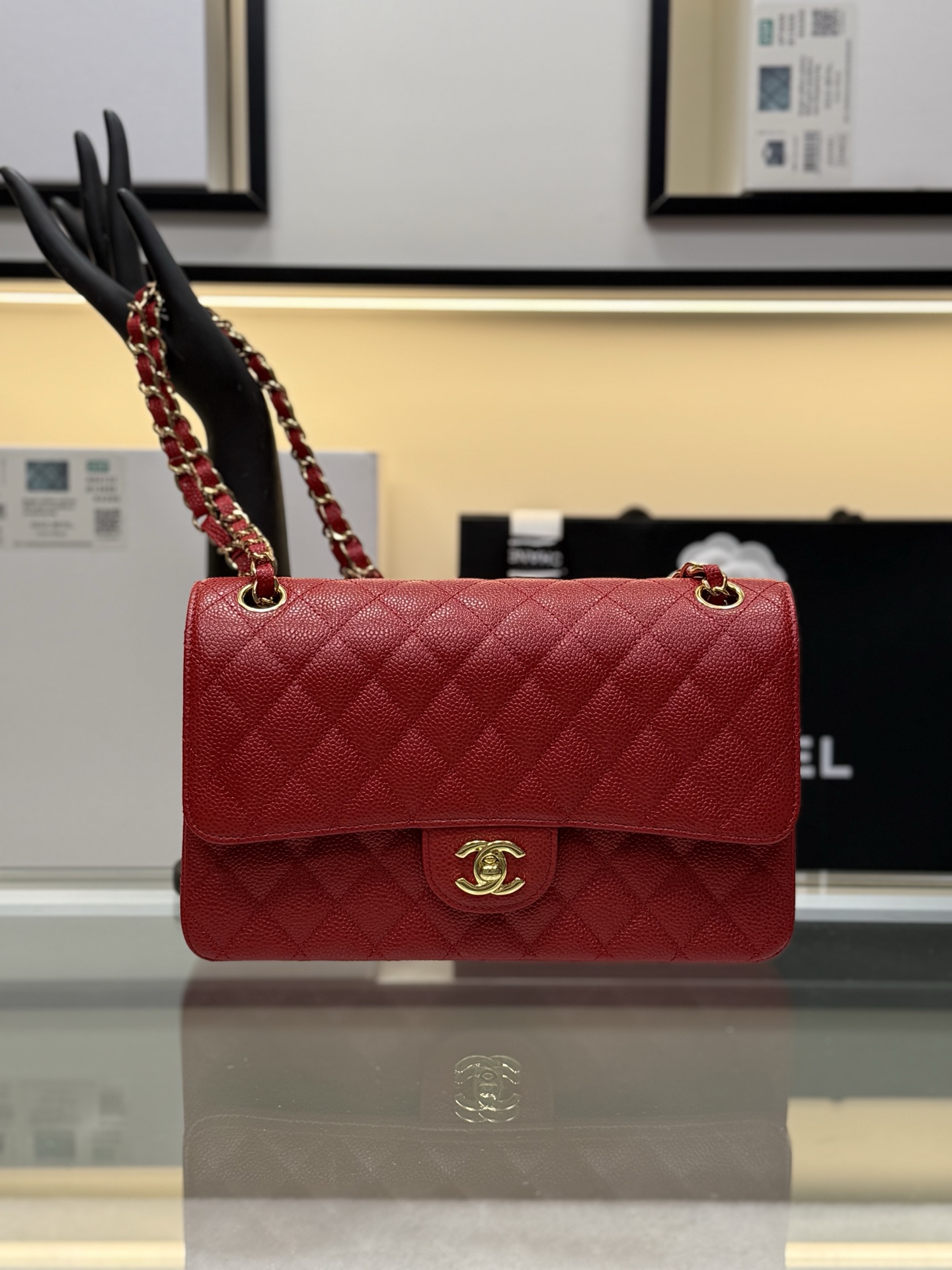 Classic Flap Bag（Red） - Mocuir