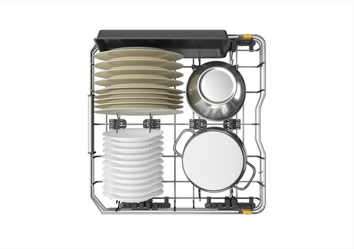 WHIRLPOOL - Lavastoviglie MAXISPACE W7F HP43 X Classe C 15 cop-Stainless steel