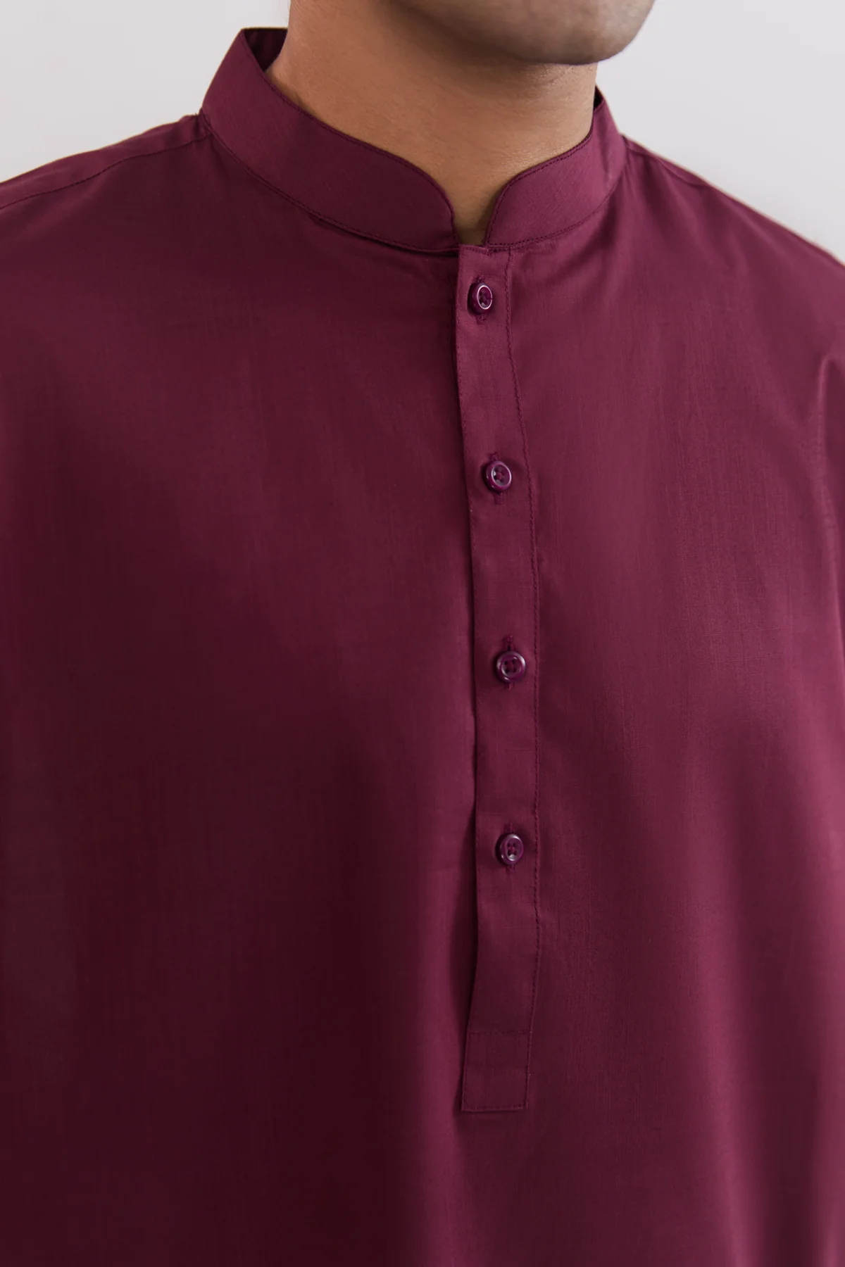 Cotton Slub Awami Suit - SMS701125