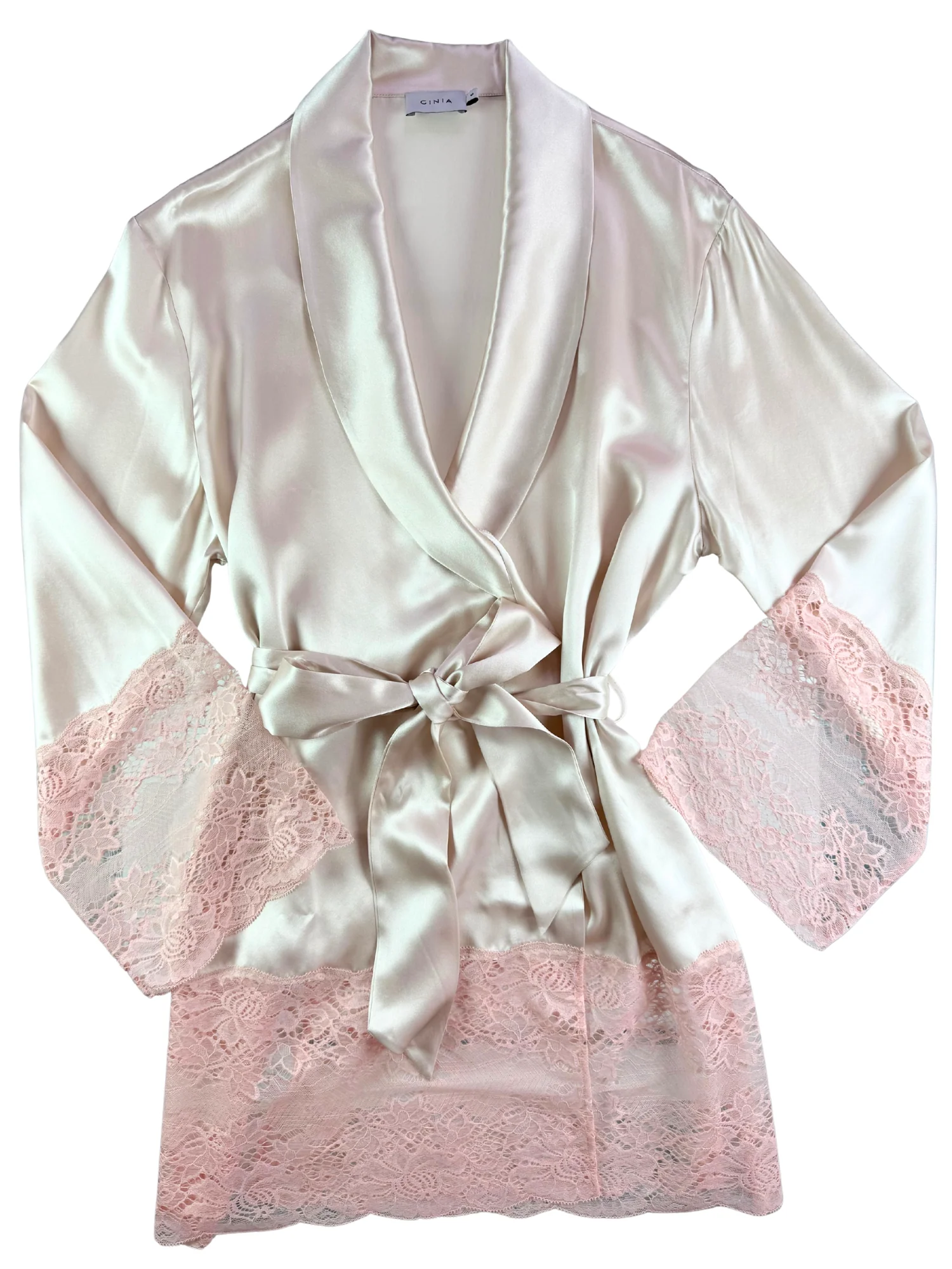 Ginia Silk Lace Robe