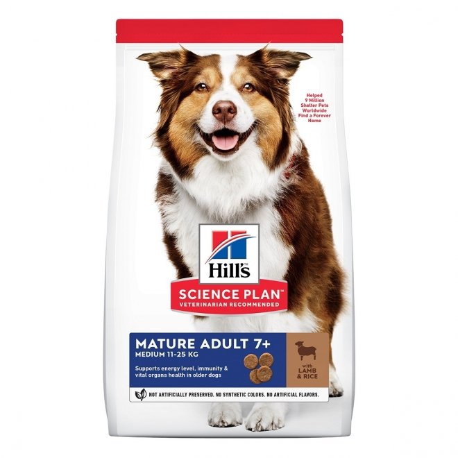 Hill's Science Plan Dog Mature 7+ Medium Lamb & Rice