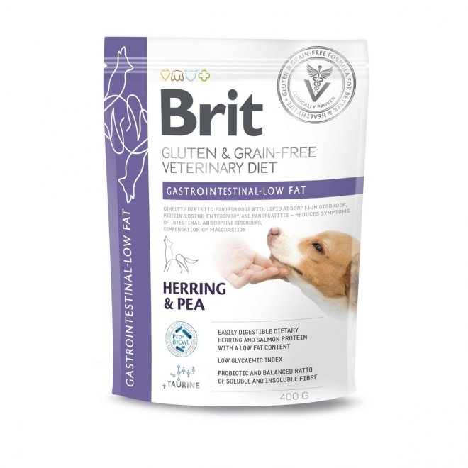 Brit Veterinary Diets Dog Grain Free Gastrointestinal Low fat Herring with Pea