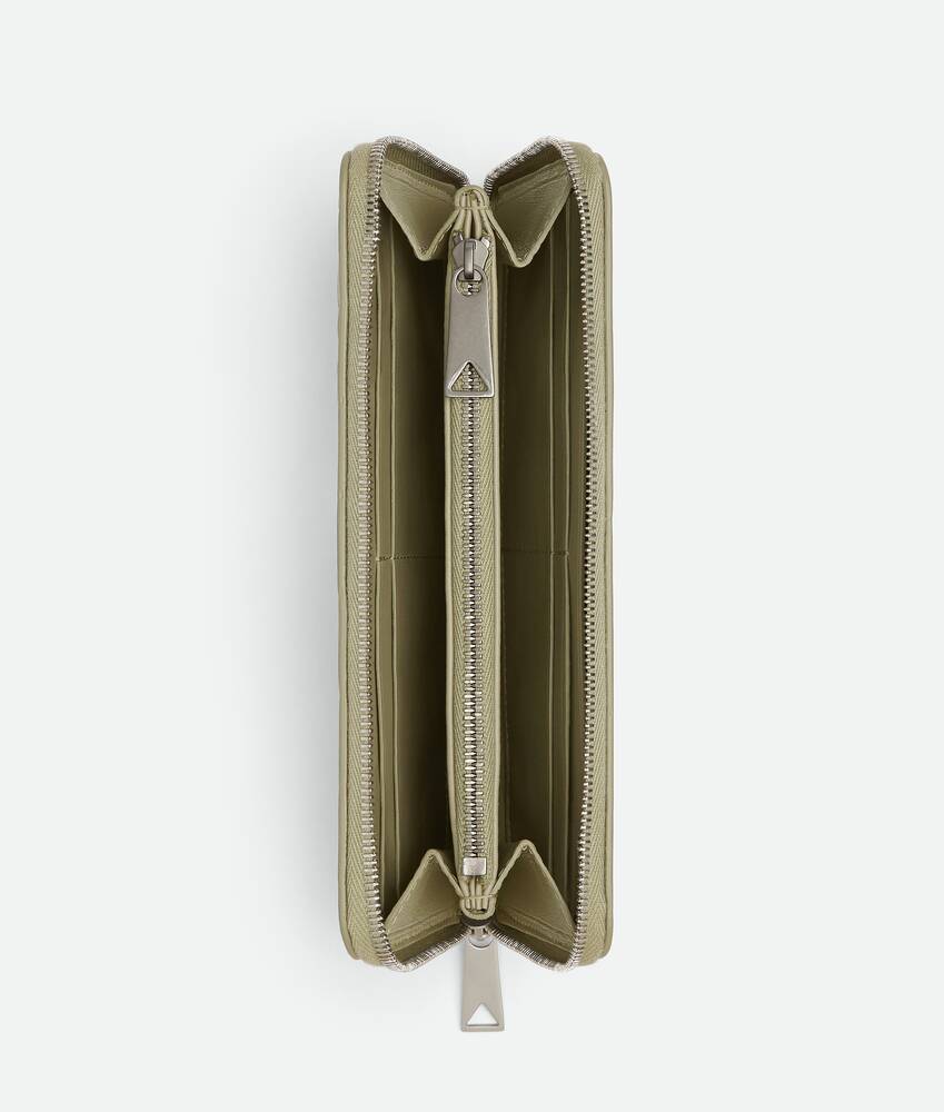 Intrecciato Zip Around Wallet
