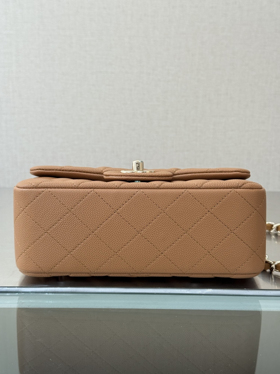Mini Classic Flap Handbag（Caramel Camel） - Mocuir