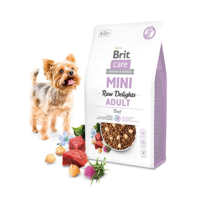 Brit Care Mini Raw Delights Beef 2 kg