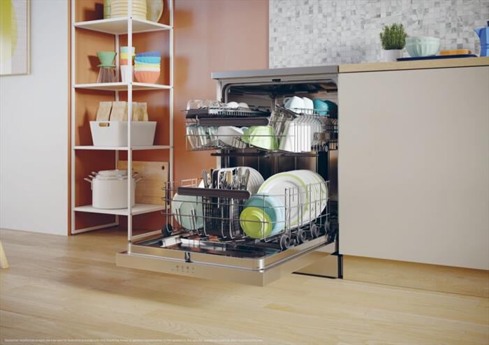 CANDY - Lavastoviglie CF 4E7L0X Classe E 14 coperti-Acciaio inossidabile