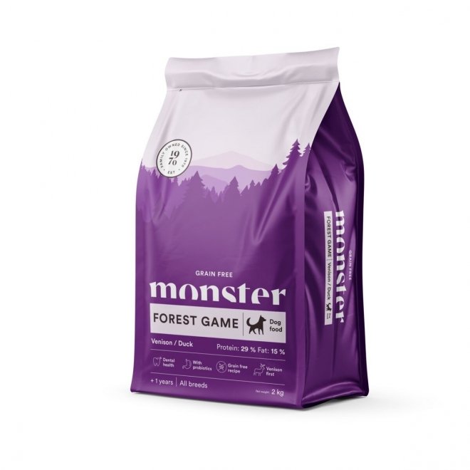Monster Dog Grain free Forestgame All Breed Hjort & And