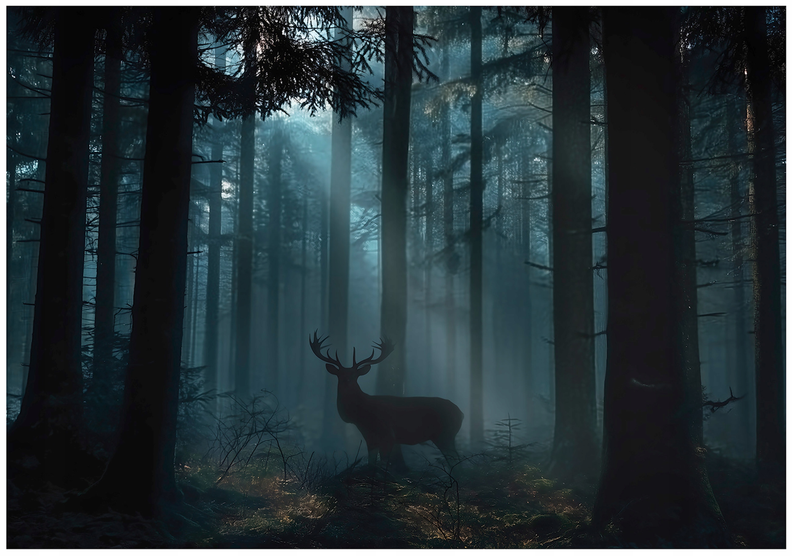 Wall mural forest deer animals for bedroom living room wallpaper non-woven