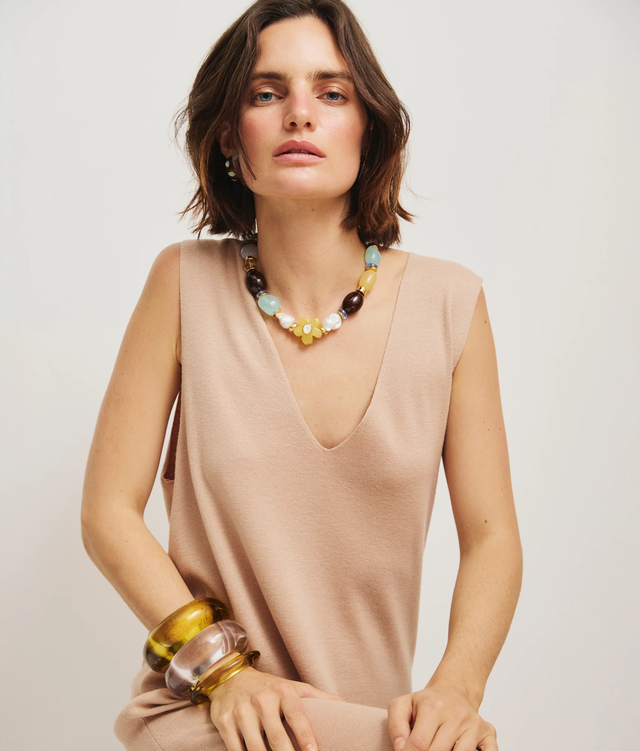 Acacia Earrings in Amazonite