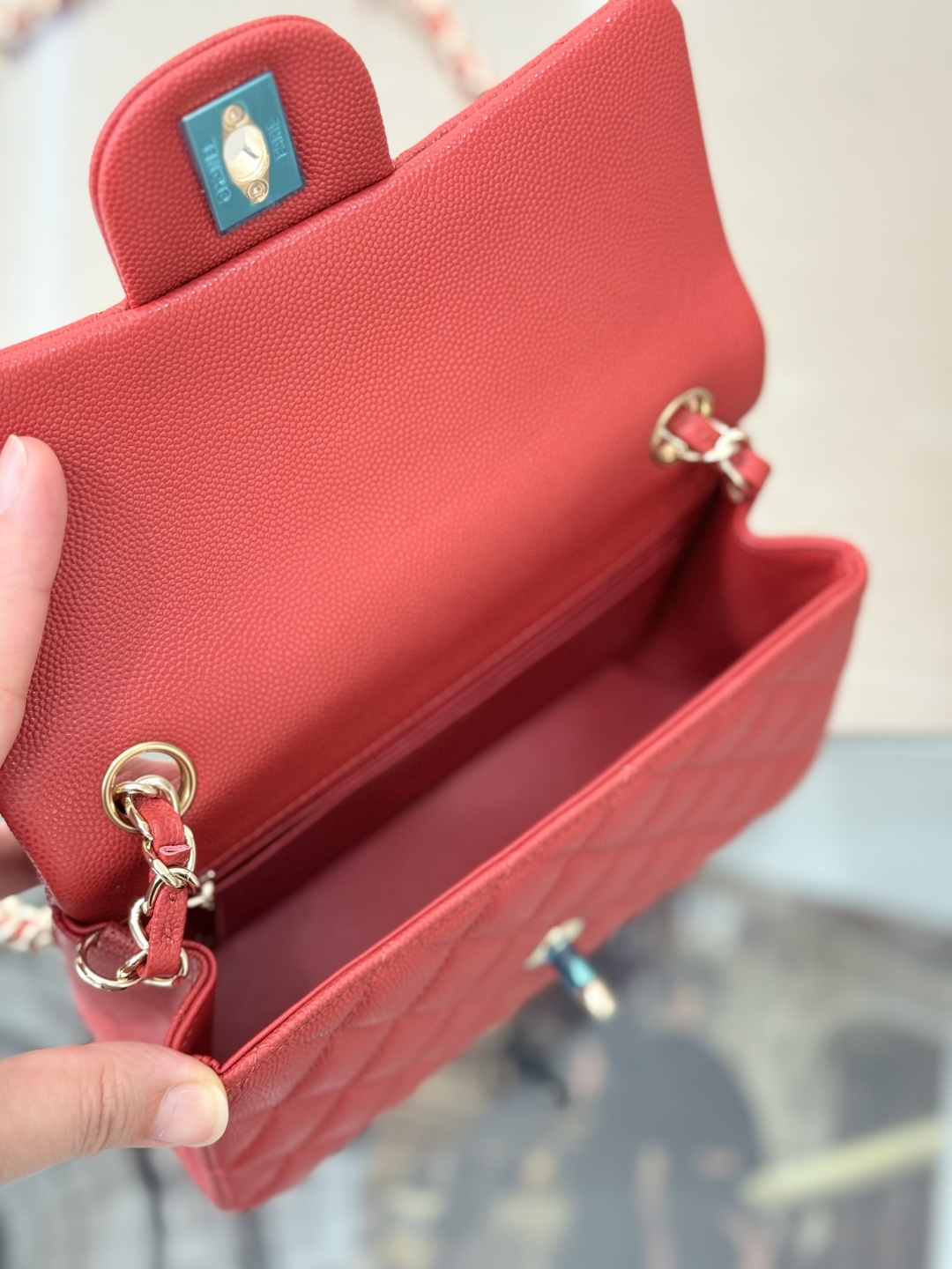 Mini Classic Flap Handbag（Red） - Mocuir