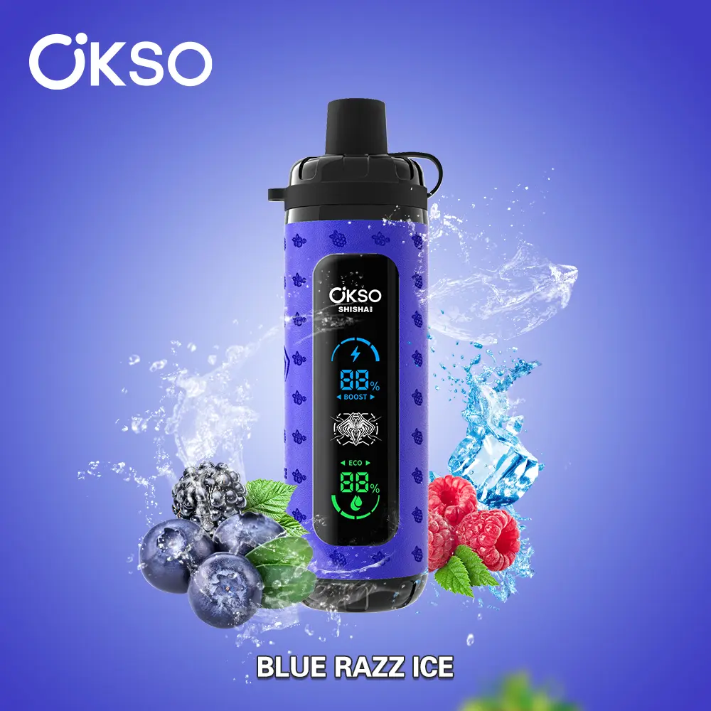 （3 pieces）OKSO ShiSha Max 40000 40K Puffs Newest LED Display Leather Disposable Vape Pen