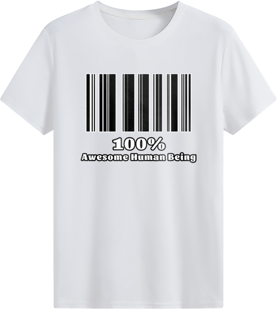 100% Awesome Human Being T-shirt