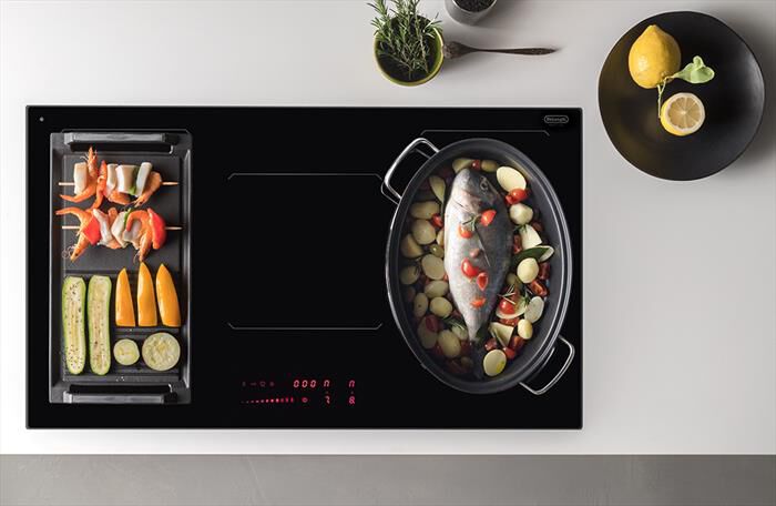DE LONGHI - Piano cottura induzione SLI 906 90 cm-Nero