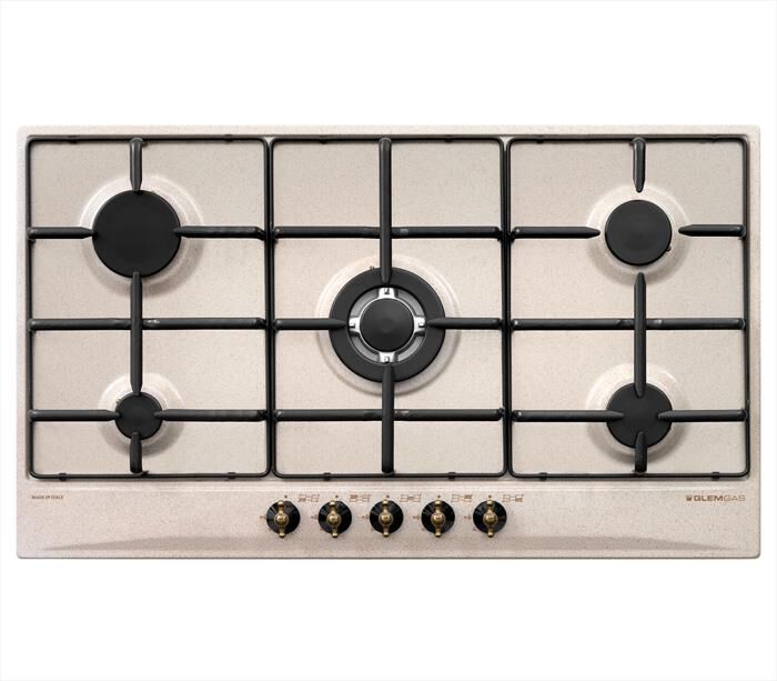 GLEM GAS - Piano cottura a gas GT955SA 5 fuochi 86cm-Avena