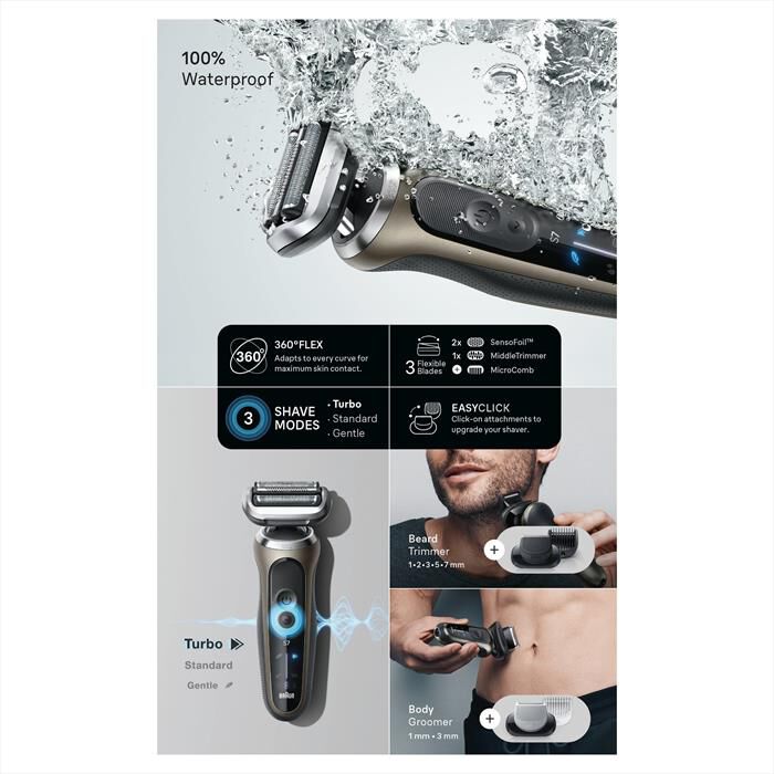 BRAUN - Rasoio SERIES 7 72-C7650CC-ORO