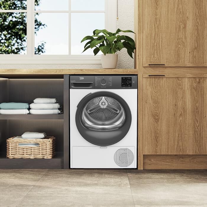 BEKO - Asciugatrice BMTEU93EA 9 Kg Classe D-Grigio, Bianco