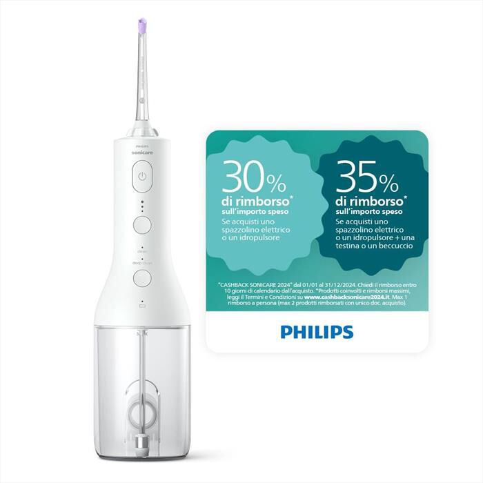 PHILIPS - Idropulsore HX3806/31-Bianco