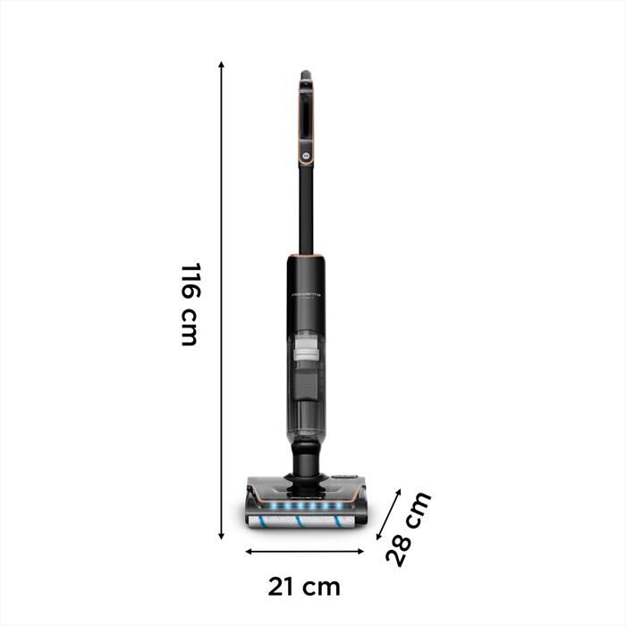 ROWENTA - Lavapavimenti Senza Fili GZ5736E0-TRUST BLU E CROMATO