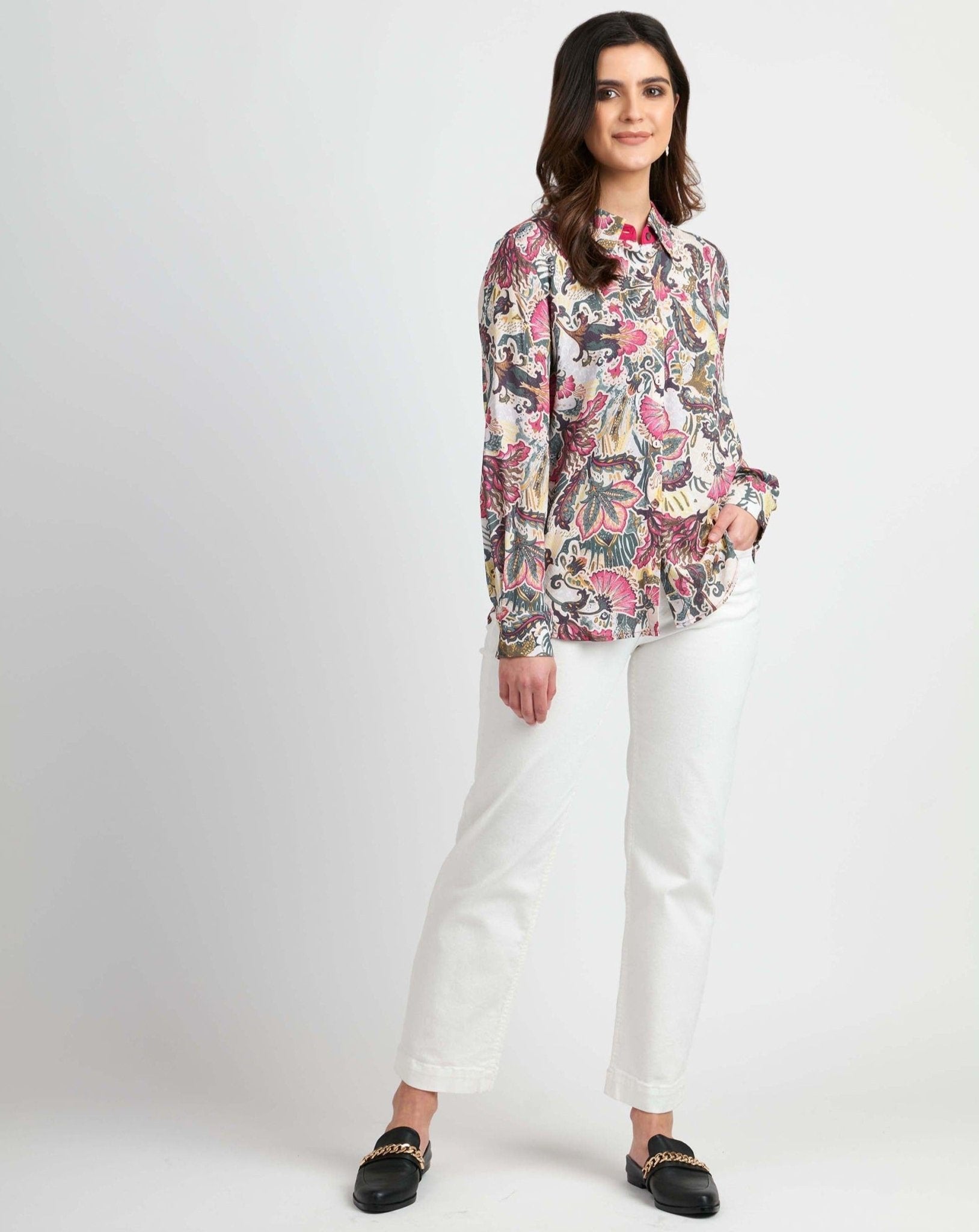 ‌Soft White Classic Denim Jean