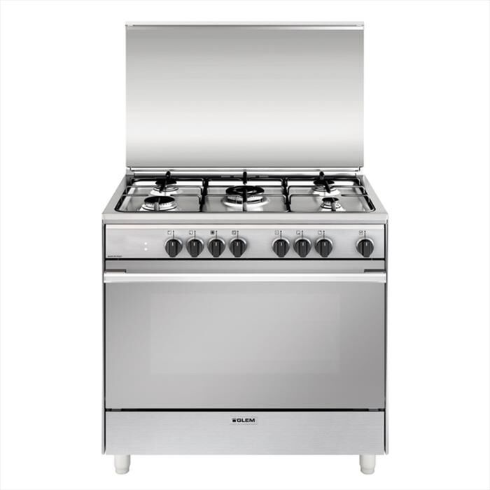 GLEM GAS - Cucina a gas UN965MI Classe A-INOX