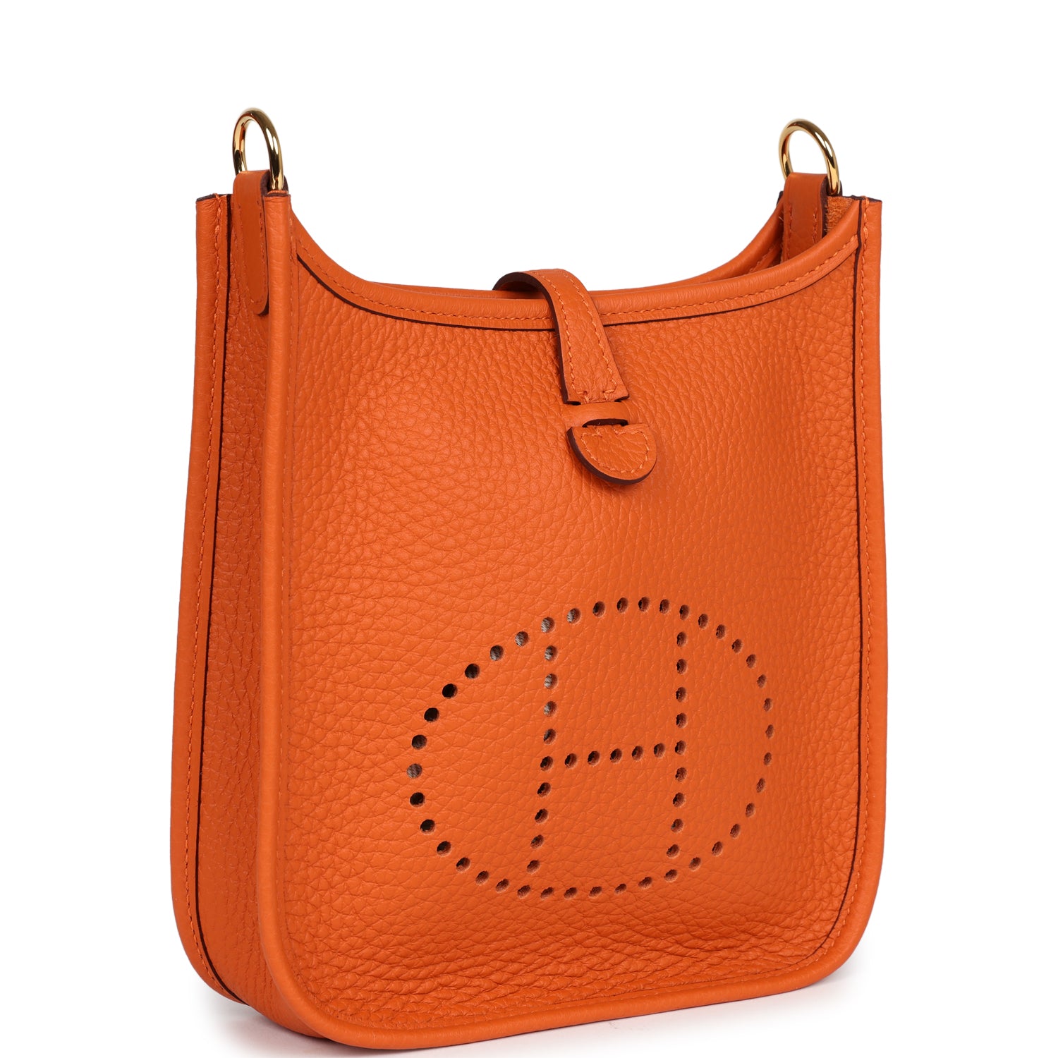 Evelyne TPM Orange Clemence Gold Hardware