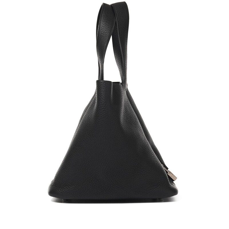 Black Clemence Picotin Lock 22 Palladium Hardware