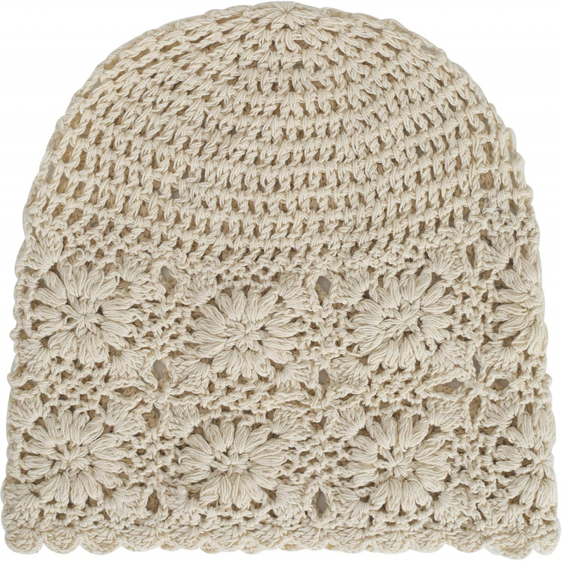 Women's Cotton Crochet Slouchy Beanie Hat